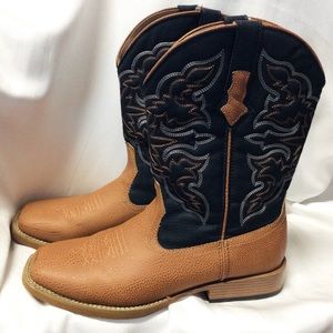 Roper western cowboy boots leather men 12